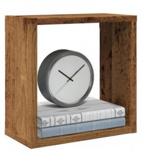 vidaXL Wall Cube Shelves 6 pcs Old Wood 30x15x30 cm Engineered Wood — Size: 30 x 15 x 30 cm