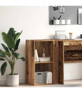 vidaXL Bookcase Old Wood 40x30x77 cm Engineered Wood