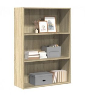 vidaXL Bookcase Sonoma Oak 80x30x114 cm Engineered Wood