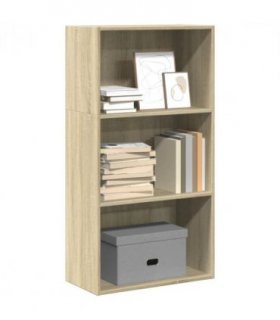 vidaXL Bookcase Sonoma Oak 60x30x114 cm Engineered Wood