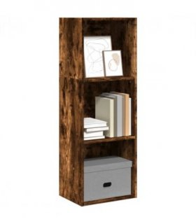 vidaXL Bookcase Smoked Oak 40x30x114 cm Engineered Wood