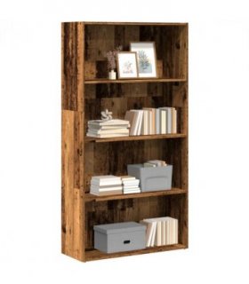 vidaXL Bookcase Old Wood 80x30x152 cm Engineered Wood