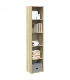 vidaXL Bookcase Sonoma Oak 40x30x189 cm Engineered Wood