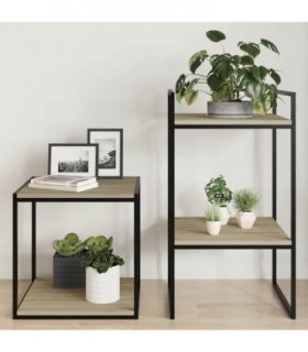 vidaXL Bookshelf Boards 4 pcs Sonoma Oak 40x40x1.5 cm Engineered Wood — Size: 40 x 40 x 1.5 cm