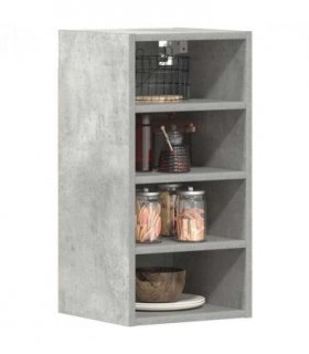 vidaXL Hanging Cabinet Riga Concrete Grey 30x29.5x60 cm Engineered — Model: 1x hanging cabinet (4 shelves) 30 cm wide 60 cm high