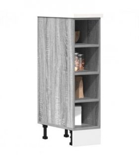 vidaXL Bottom Cabinet Riga Grey Sonoma 20x44.5x81.5 cm Engineered Wood — Model: 1x bottom cabinet (4 shelves) 20 cm