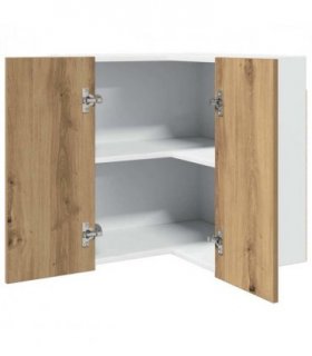 vidaXL Hanging Corner Cabinet Lyon Artisan Oak 57x57x60 cm Engineered W — Model: 1x hanging corner cabinet 57 cm wide 60 cm high