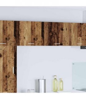 vidaXL Hanging Cabinet with Storage Old Wood and White 50 x 31 x 40 c — Model: 1x hanging cabinet (1 door) 50 cm wide 40 cm high
