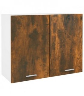 vidaXL Hanging Cabinet Smoked Oak 80x31x60 cm Engineered Wood — Model: 1x hanging cabinet (2 doors) 80 cm wide 60 cm high