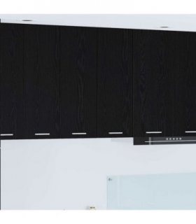 vidaXL Hanging Cabinet 2 pcs Black Oak and White 30 x 31 x 80 cm — Model: 2x hanging cabinet (1 door) 30 cm wide 80 cm high