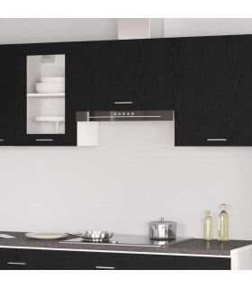vidaXL Hanging Cabinet Lyon Black Oak 60 x 31 x 40 cm Engineered Wood — Model: 1x hanging cabinet (1 flap door) 60 cm
