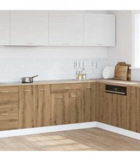 vidaXL Drawer Bottom Cabinet Lyon Artisan Oak 60x46x81.5 cm Engineered Wood — Model: 1x bottom cabinet (2 doors 1 drawer) 60 cm