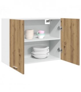 vidaXL Hanging Cabinet Lyon Artisan Oak 80x31x60 cm Engineered Wood — Model: 1x hanging cabinet (2 doors) 80 cm wide 60 cm high