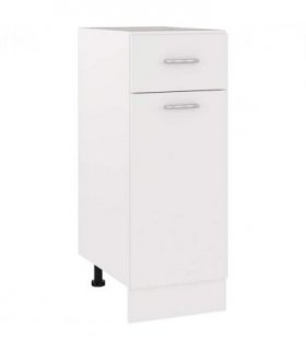 vidaXL Drawer Bottom Cabinet Lyon White 30x46x81.5 cm Engineered Wood — Model: 1x bottom cabinet (1 door 1 drawer) 30 cm