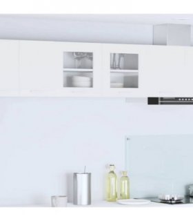 vidaXL Hanging Cabinet with Door White 80 x 31 x 40 cm Enginee — Model: 1x hanging glass cabinet (2 doors) 80 cm wide 40 cm high