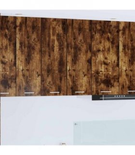 vidaXL Hanging Cabinet Riga 2 pcs Smoked Oak and White 30 x 31 x 80 c — Model: 2x hanging cabinet (1 door) 30 cm wide 80 cm high