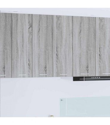vidaXL Hanging Cabinet Grey Sonoma 60 x 31 x 80 cm Engineered Wood — Model: 1x hanging cabinet (2 doors) 60 cm wide 80 cm high