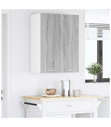 vidaXL Hanging Cabinet Grey Sonoma 60 x 31 x 80 cm Engineered Wood — Model: 1x hanging cabinet (2 doors) 60 cm wide 80 cm high