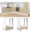 vidaXL Oven Cabinet Sonoma Oak 60x46x81.5 cm Engineered Wood — Model: 1x oven cabinet 60 cm