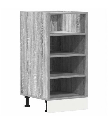 vidaXL Bottom Cabinet Riga Grey Sonoma 40x44.5x81.5 cm Engineered Wood — Model: 1x bottom cabinet (4 shelves) 40 cm