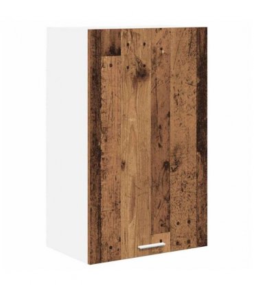 vidaXL Hanging Cabinet with Storage Old Wood and White 50 x 31 x 80 c — Model: 1x hanging cabinet (1 door) 50 cm wide 80 cm high