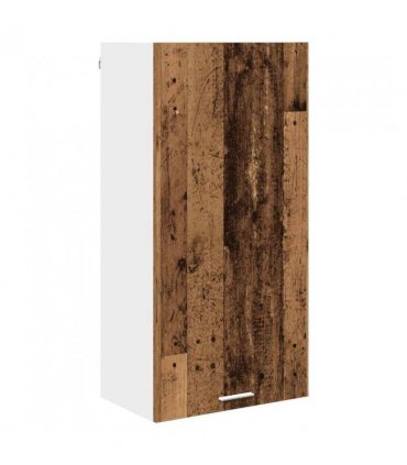 vidaXL Hanging Cabinet Old Wood and White 50 x 31 x 100 cm — Model: 1x hanging cabinet (1 door) 50 cm wide 100 cm high