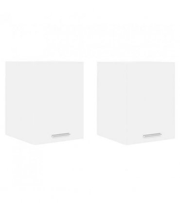 vidaXL Hanging Cabinet 2 pcs White 30 x 31 x 40 cm Engineered Wood — Model: 2x hanging cabinet (1 door) 30 cm wide 40 cm high