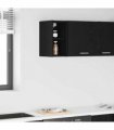 vidaXL Hanging Cabinet Black Oak 20 x 29.5 x 40 cm Engineered Wood — Model: 1x hanging cabinet (2 shelves) 20 cm