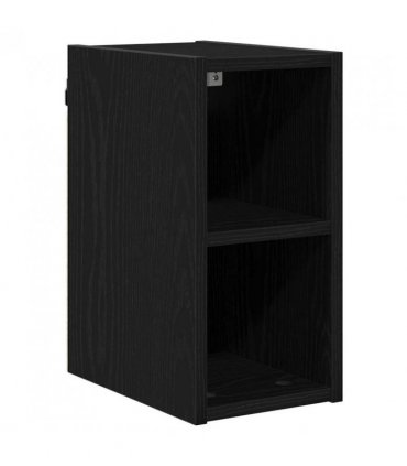 vidaXL Hanging Cabinet Black Oak 20 x 29.5 x 40 cm Engineered Wood — Model: 1x hanging cabinet (2 shelves) 20 cm