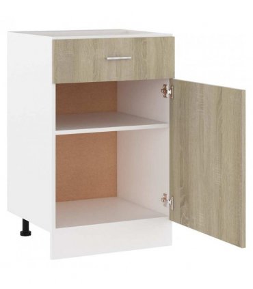 vidaXL Drawer Bottom Cabinet Lyon Sonoma Oak 50x46x81.5 cm Engineered Wood — Model: 1x bottom cabinet (1 door 1 drawer) 50 cm