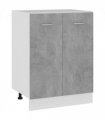 vidaXL Bottom Cabinet Lyon Concrete Grey 60x46x81.5 cm Engineered Wood — Model: 1x bottom cabinet (2 doors) 60 cm