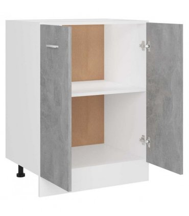 vidaXL Bottom Cabinet Lyon Concrete Grey 60x46x81.5 cm Engineered Wood — Model: 1x bottom cabinet (2 doors) 60 cm