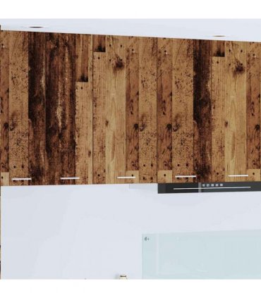 vidaXL Hanging Cabinet with Storage Old Wood and White 40 x 31 x 80 c — Model: 1x hanging cabinet (1 door) 40 cm wide 80 cm high