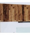 vidaXL Hanging Cabinet with Storage Old Wood and White 40 x 31 x 80 c — Model: 1x hanging cabinet (1 door) 40 cm wide 80 cm high