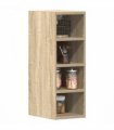 vidaXL Hanging Cabinet Riga Sonoma Oak 20x29.5x60 cm Engineered Wo — Model: 1x hanging cabinet (4 shelves) 20 cm wide 60 cm high