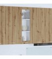 vidaXL Hanging Cabinet Artisan Oak 40 x 31 x 100 cm Engineered — Model: 1x hanging glass cabinet (1 door) 40 cm wide 100 cm high