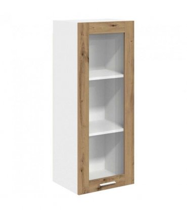 vidaXL Hanging Cabinet Artisan Oak 40 x 31 x 100 cm Engineered — Model: 1x hanging glass cabinet (1 door) 40 cm wide 100 cm high