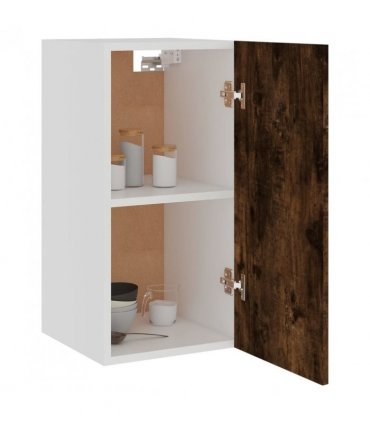 vidaXL Hanging Cabinet Lyon Smoked Oak 29.5x31x60 cm Engineered Wood — Model: 1x hanging cabinet (1 door) 30 cm wide 60 cm high