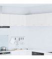 vidaXL Hanging Cabinet White 57 x 57 x 40 cm Engineered Wood — Model: 1x hanging corner cabinet 57 cm wide 40 cm high