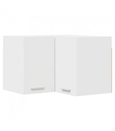 vidaXL Hanging Cabinet White 57 x 57 x 40 cm Engineered Wood — Model: 1x hanging corner cabinet 57 cm wide 40 cm high