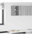 vidaXL Hanging Cabinet Grey Sonoma 20 x 29.5 x 40 cm Engineered Wood — Model: 1x hanging cabinet (2 shelves) 20 cm