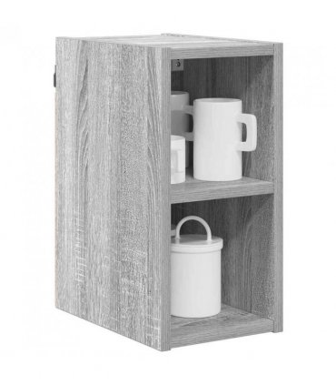 vidaXL Hanging Cabinet Grey Sonoma 20 x 29.5 x 40 cm Engineered Wood — Model: 1x hanging cabinet (2 shelves) 20 cm