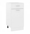 vidaXL Drawer Bottom Cabinet Lyon White 40x46x81.5 cm Engineered Wood — Model: 1x bottom cabinet (1 door 1 drawer) 40 cm