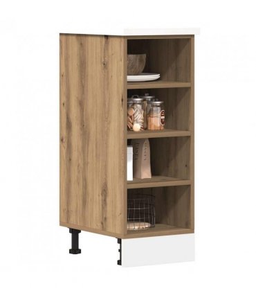 vidaXL Bottom Cabinet Riga Artisan Oak 30x44.5x81.5 cm Engineered Wood — Model: 1x bottom cabinet (4 shelves) 30 cm