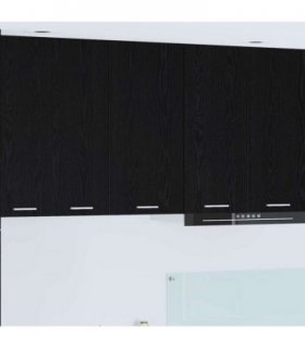 vidaXL Hanging Cabinet Riga Black Oak and White 40 x 31 x 80 cm — Model: 1x hanging cabinet (1 door) 40 cm wide 80 cm high