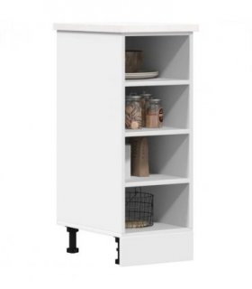 vidaXL Bottom Cabinet Riga White 30x44.5x81.5 cm Engineered Wood — Model: 1x bottom cabinet (4 shelves) 30 cm