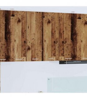vidaXL Hanging Cabinet 2 pcs Old Wood and White 30 x 31 x 80 cm — Model: 2x hanging cabinet (1 door) 30 cm wide 80 cm high