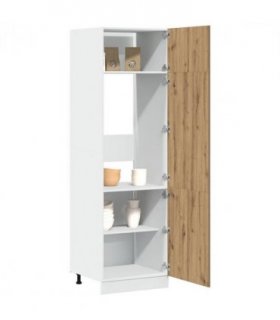 vidaXL Refrigerator Cabinet Lyon Artisan Oak 60x57x207 cm Engineered Wood — Model: 1x refrigerator cabinet 60 cm