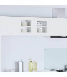 vidaXL Hanging Cabinet with Door White 40 x 31 x 40 cm Engineer — Model: 1x hanging glass cabinet (1 door) 40 cm wide 40 cm high