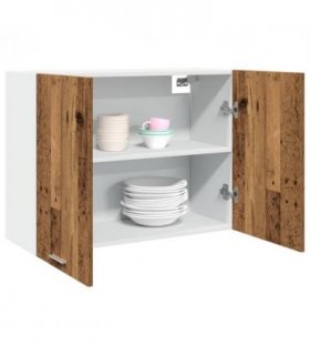 vidaXL Hanging Cabinet Lyon Old Wood 80x31x60 cm Engineered Wood — Model: 1x hanging cabinet (2 doors) 80 cm wide 60 cm high